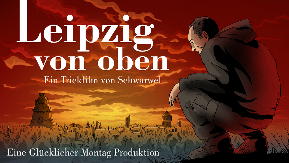 Leipzig von oben - Schwarwel Leipzig von oben - Schwarwel
