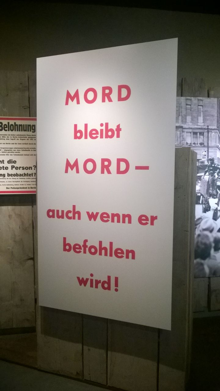 Ausstellungsstück in der Dauerausstellung "Teilung und Einheit. Diktatur und Widerstand" im Zeitgeschichtlichen Museum Leipzig, Foto: M. Lindner