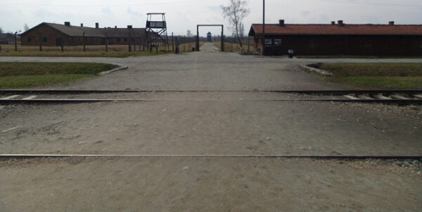 The selection platform looking toward the women’s camp © Shelly Palmer