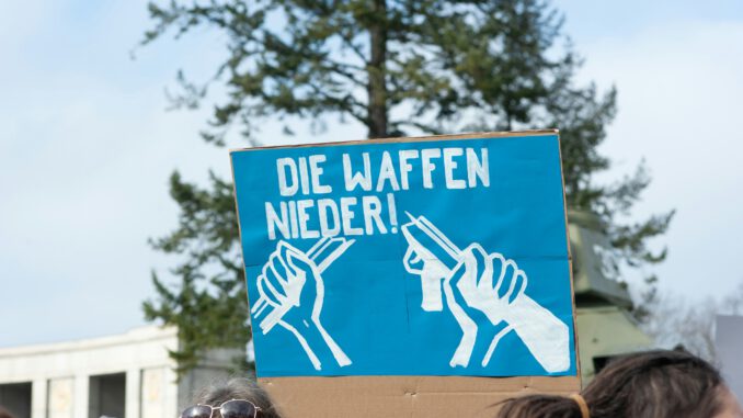 piratedea-8kOjDdfA4Wg-unsplash "Die Waffen nieder" Foto von piratedea auf Unsplash (https://unsplash.com/photos/8kOjDdfA4Wg)